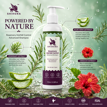 Rosemary Hair fall Control Advanced Shampoo pack of 2