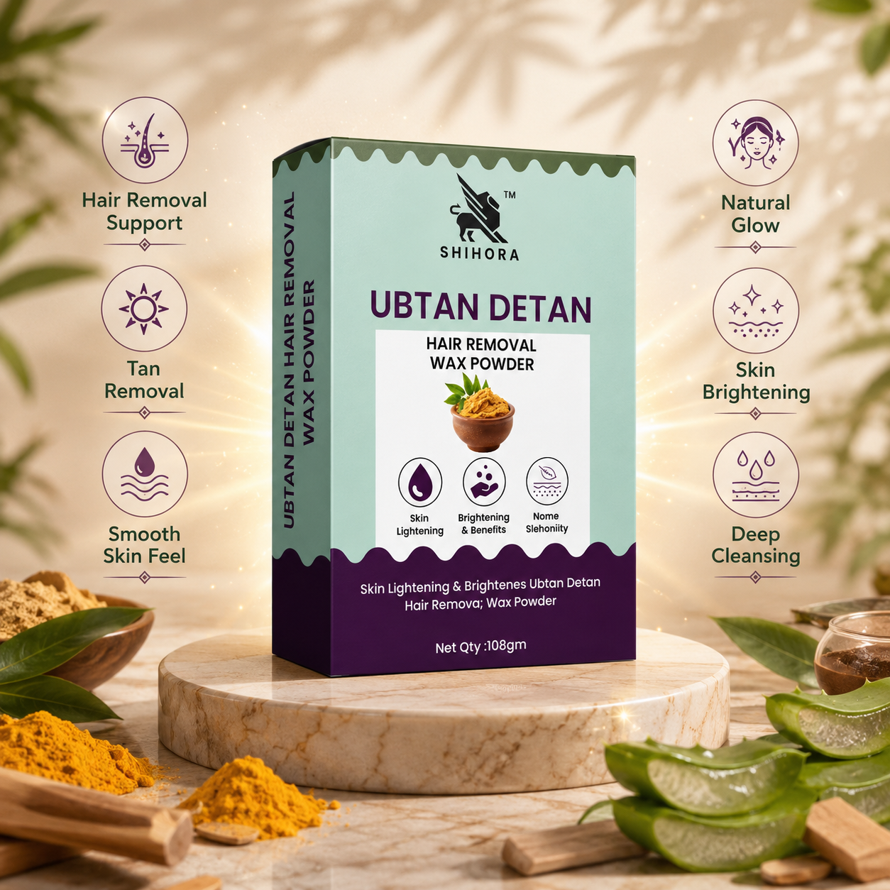 Natural Hair Removal Wax Powder